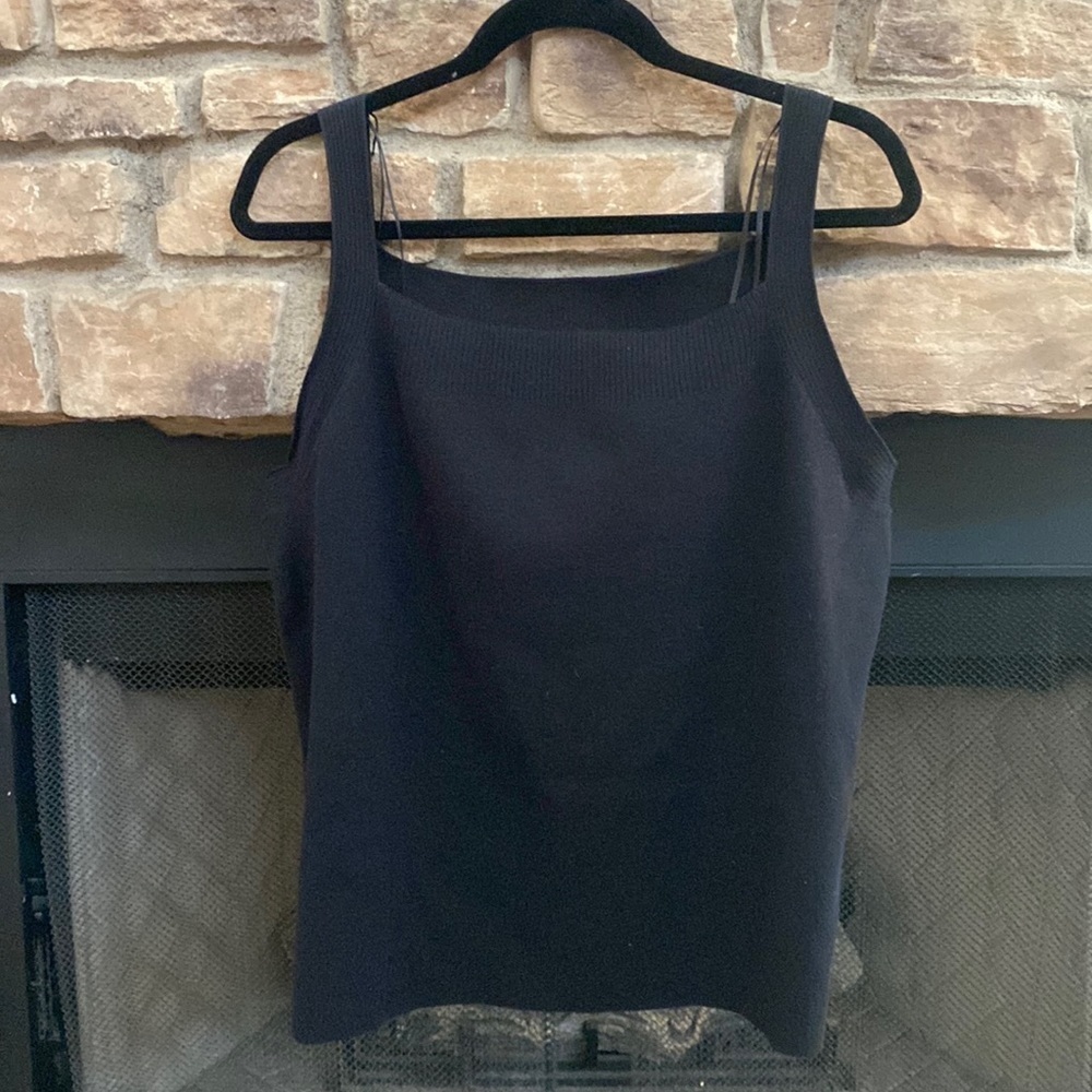 Nygard black sleeveless sweater. Size XL